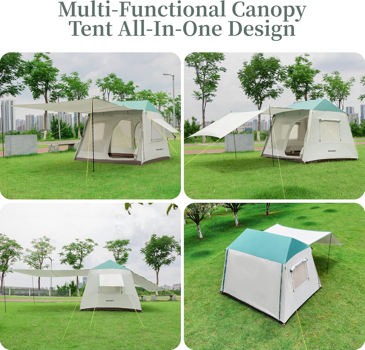 Eulant Tenda da Campeggio 2-4 Persone Impermeabile 3000mm - immagine 4