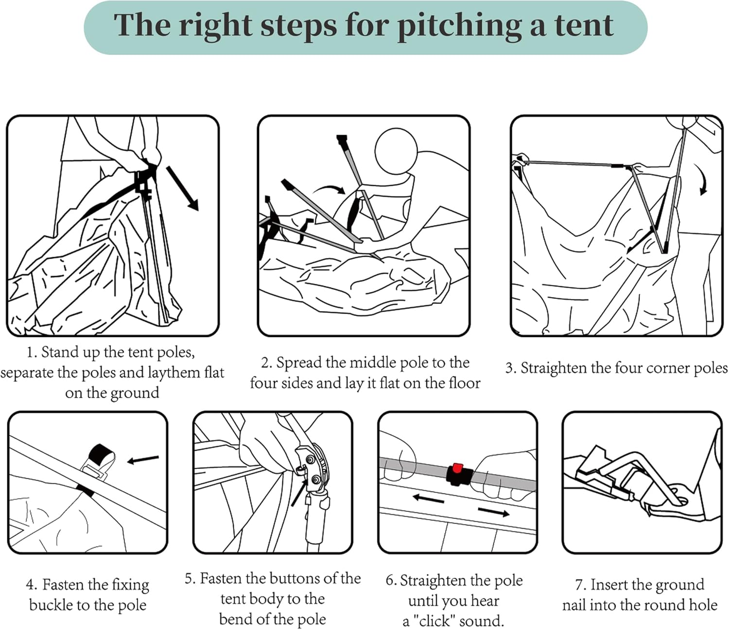 Eulant Tenda da Campeggio 2-4 Persone Impermeabile 3000mm - immagine 6
