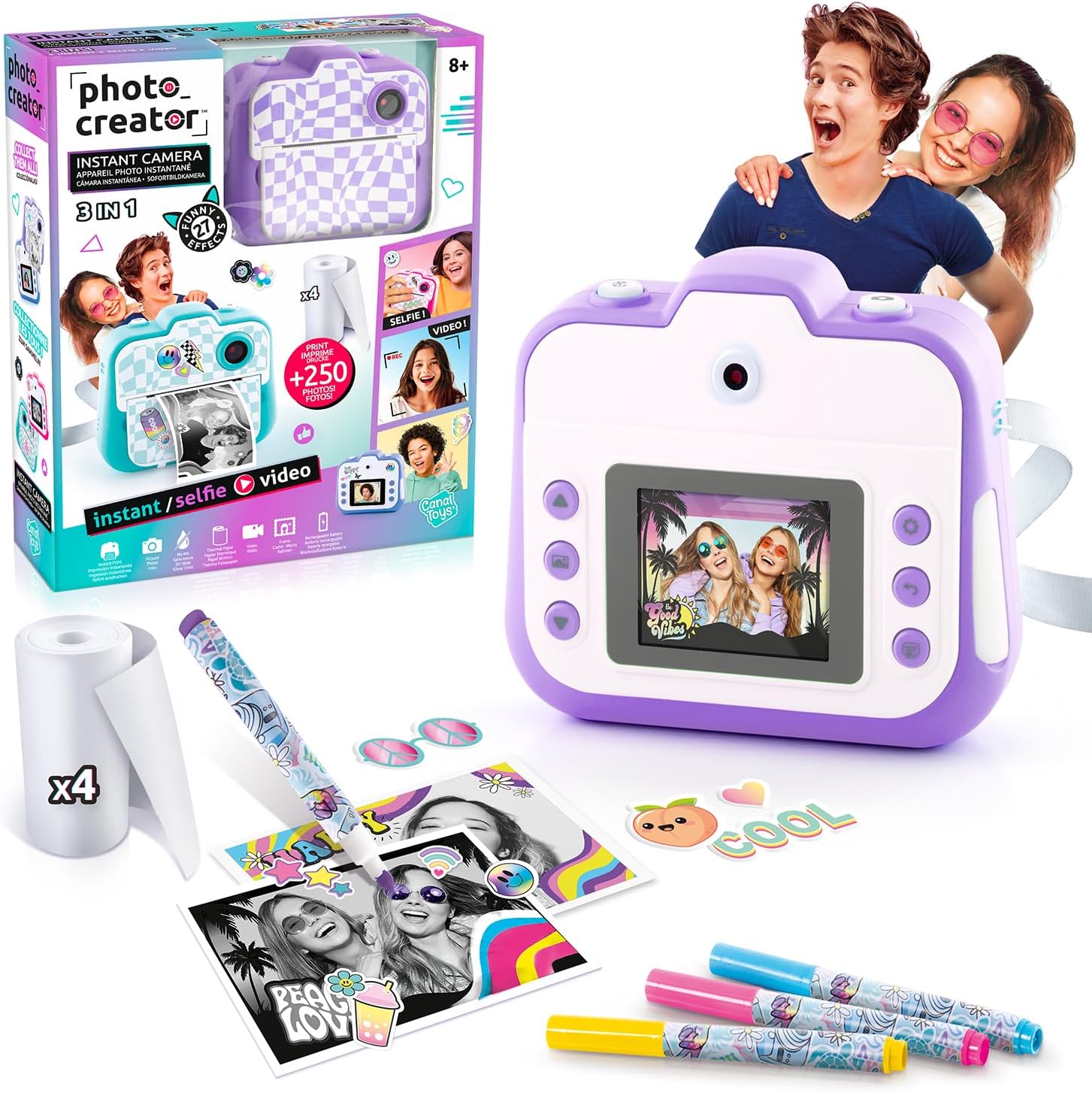 Canal Toys - Photo Creator - Fotocamera Istantanea Viola - immagine 1