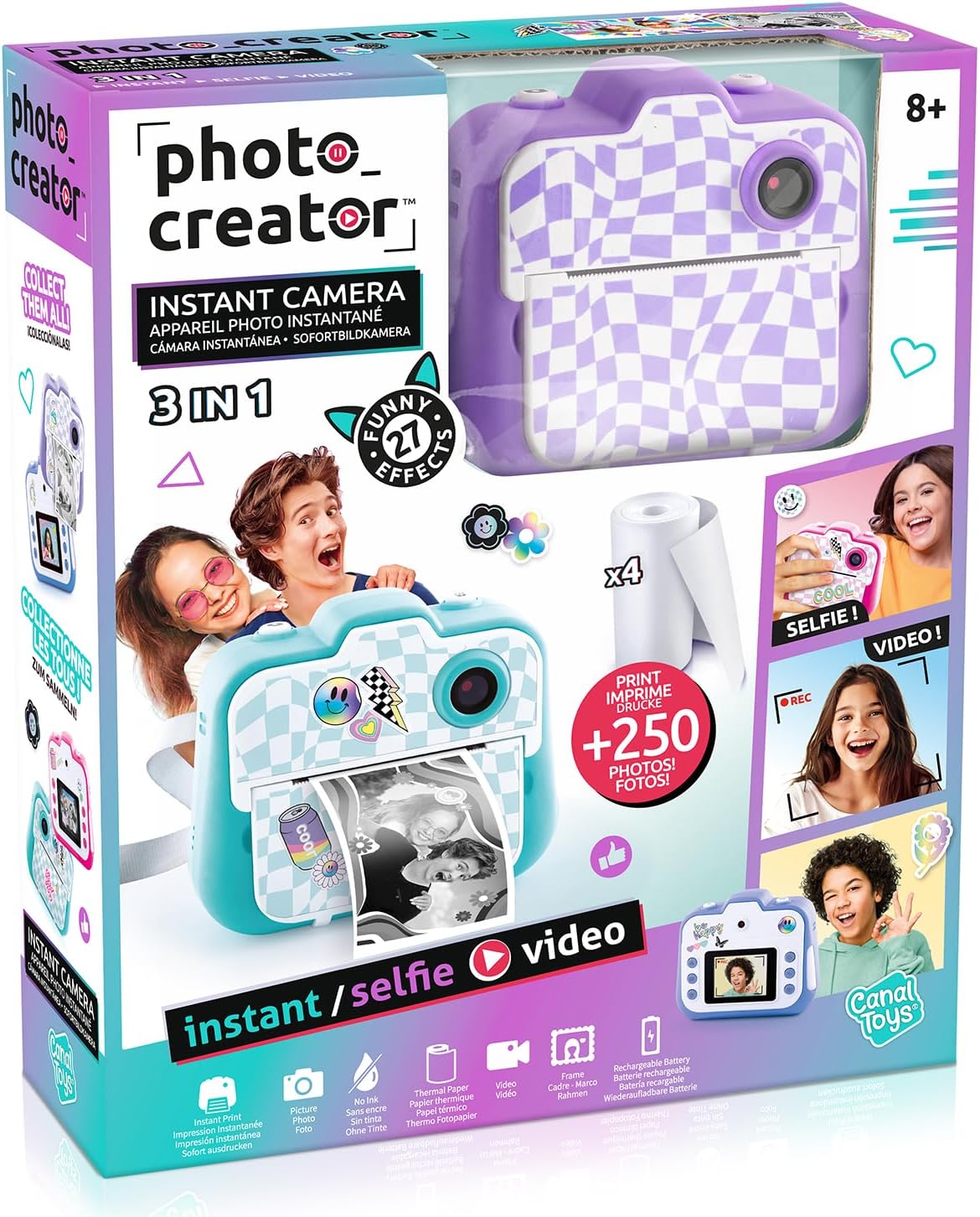 Canal Toys - Photo Creator - Fotocamera Istantanea Viola - immagine 3
