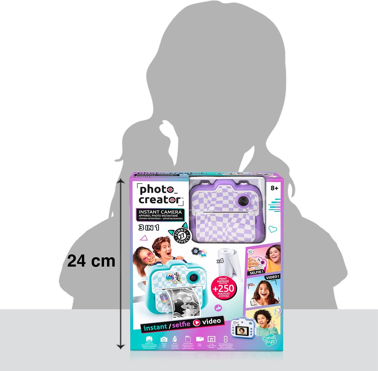 Canal Toys - Photo Creator - Fotocamera Istantanea Viola - immagine 9