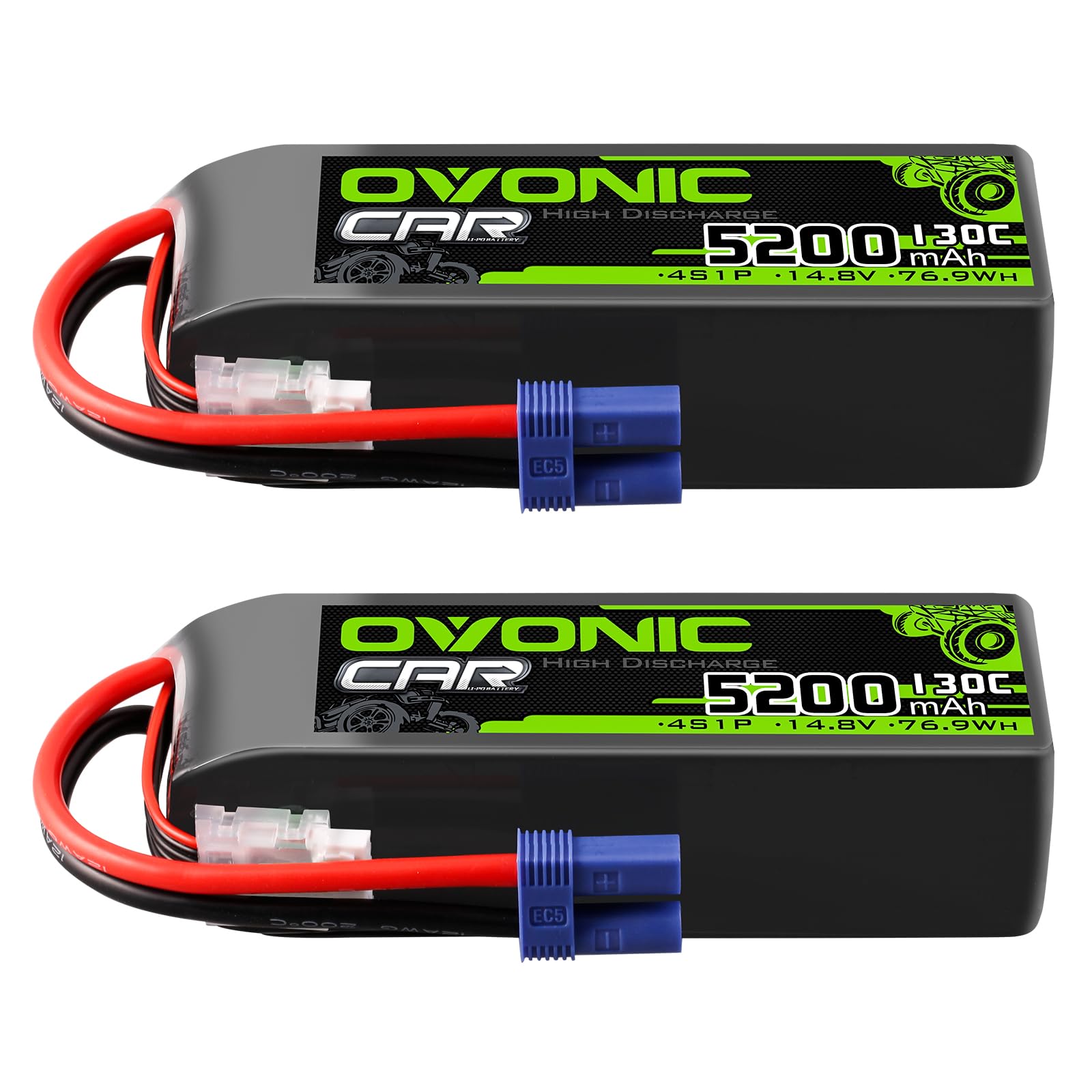 Ovonic Batteria Lipo 4S 14.8V 5200mAh 130C (2 pz)