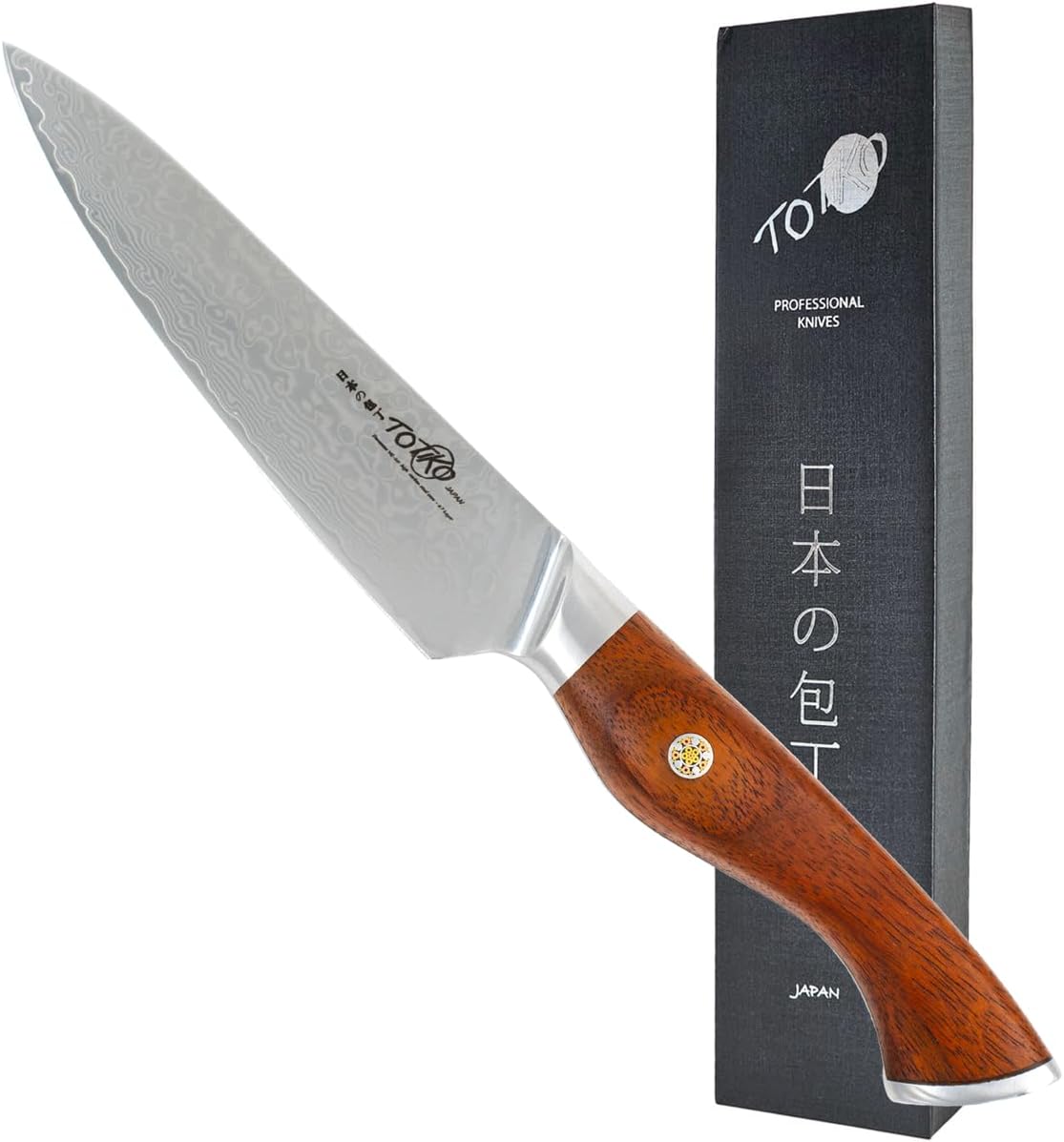 Totiko Coltello Professionale Damasco Toyotomi 12,5cm