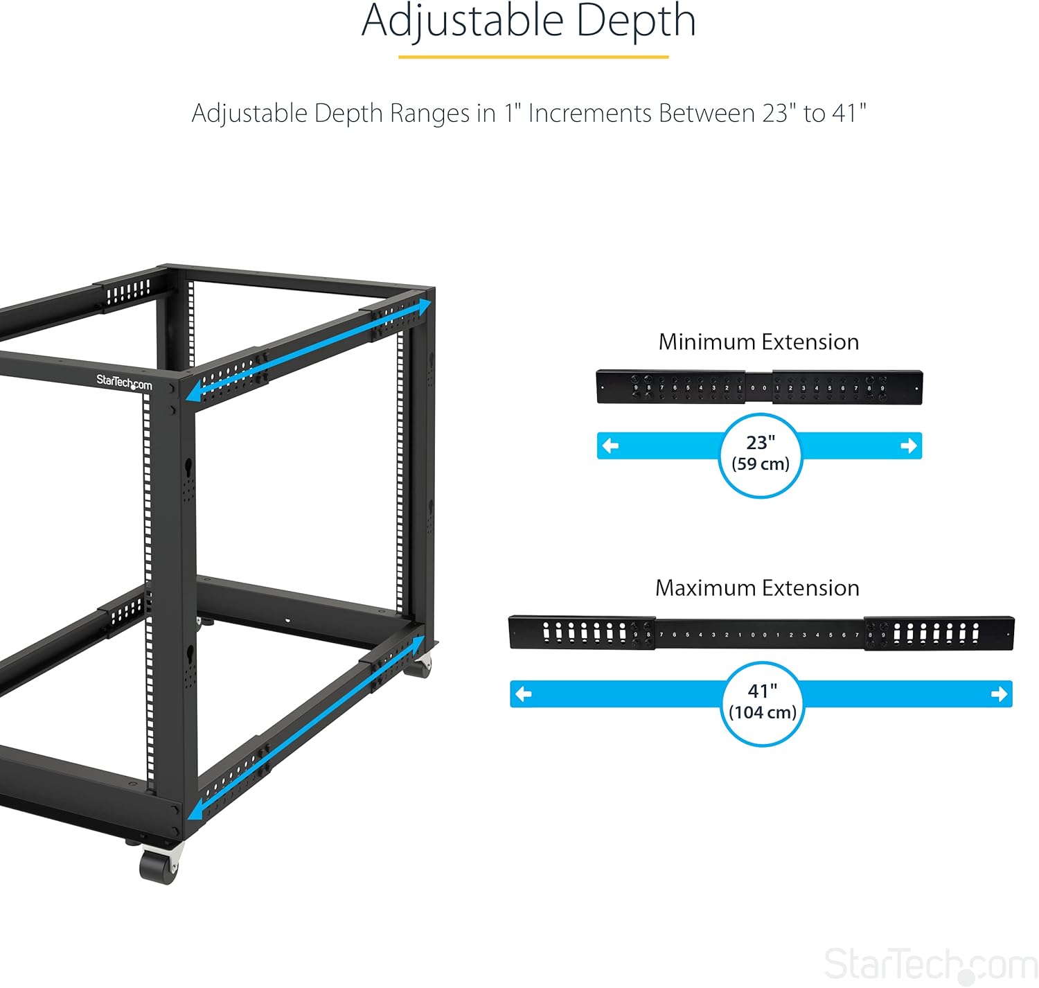 Startech.com Armadio Server Rack 8U a Telaio Aperto - immagine 3