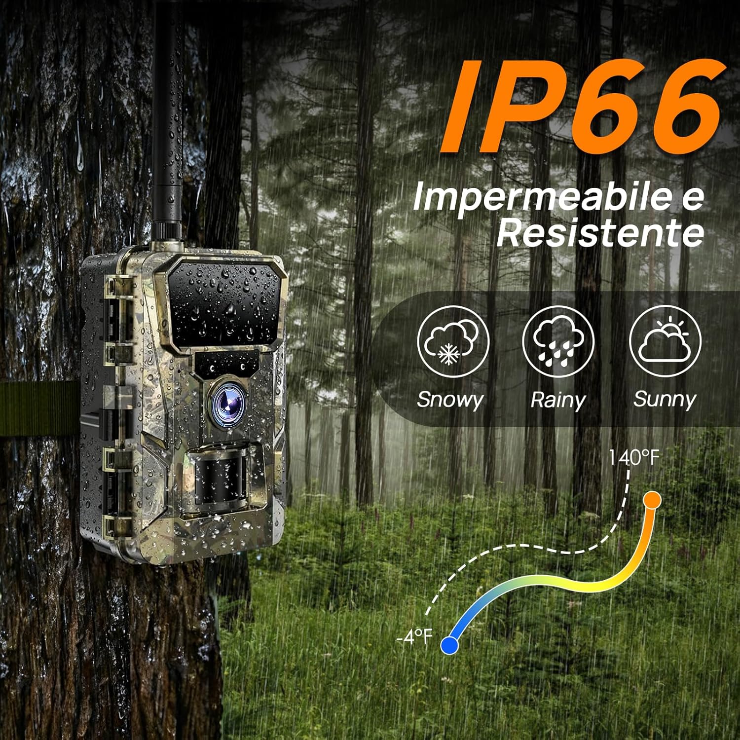 Izeeker Fototrappola Solare 4G LTE 48MP con SIM e SD 64GB - immagine 8