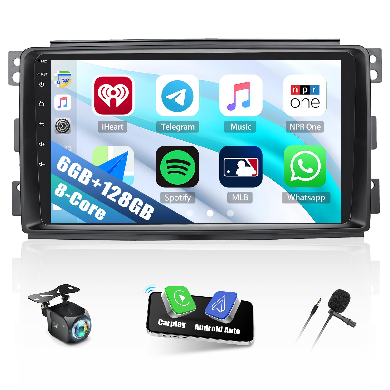 Autoradio Android 13 9'' per Mercedes-Benz Smart Fortwo 451