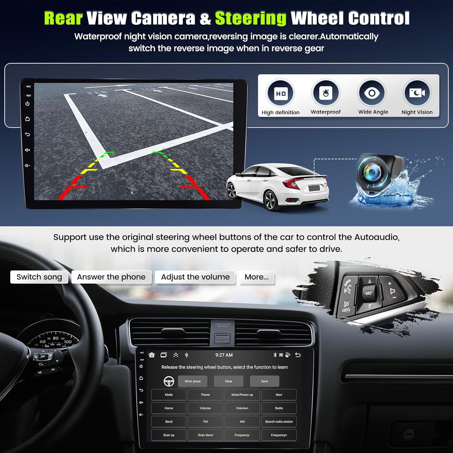 Autoradio Android 13 9'' per Mercedes-Benz Smart Fortwo 451 - immagine 4