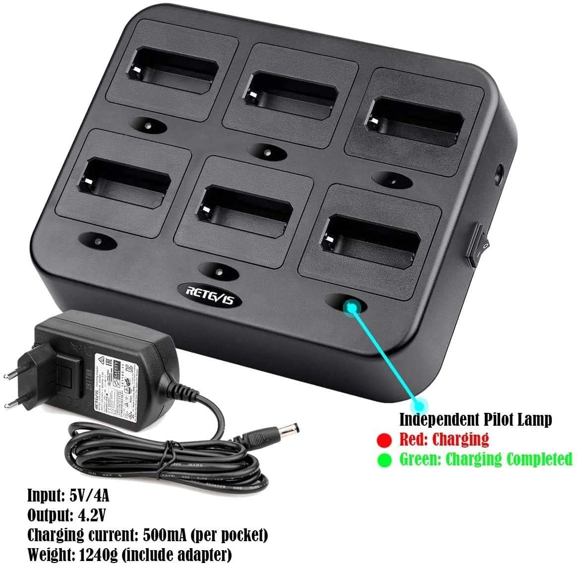 Retevis RT24 Walkie Talkie PMR446 (6 Pezzi) - immagine 4