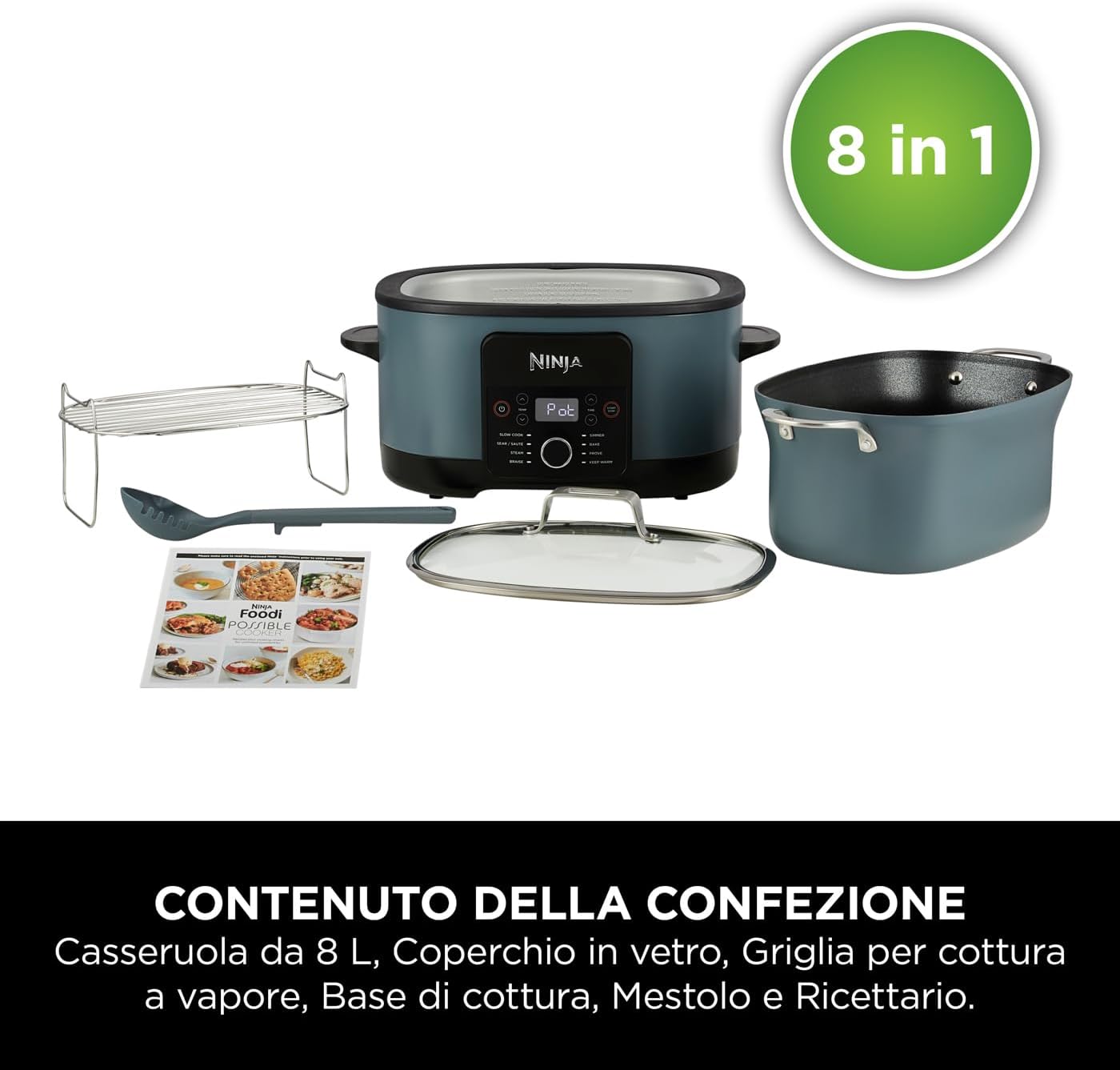 Ninja Foodi PossibleCooker 8L - Multicooker Digitale 8 in 1 - immagine 2