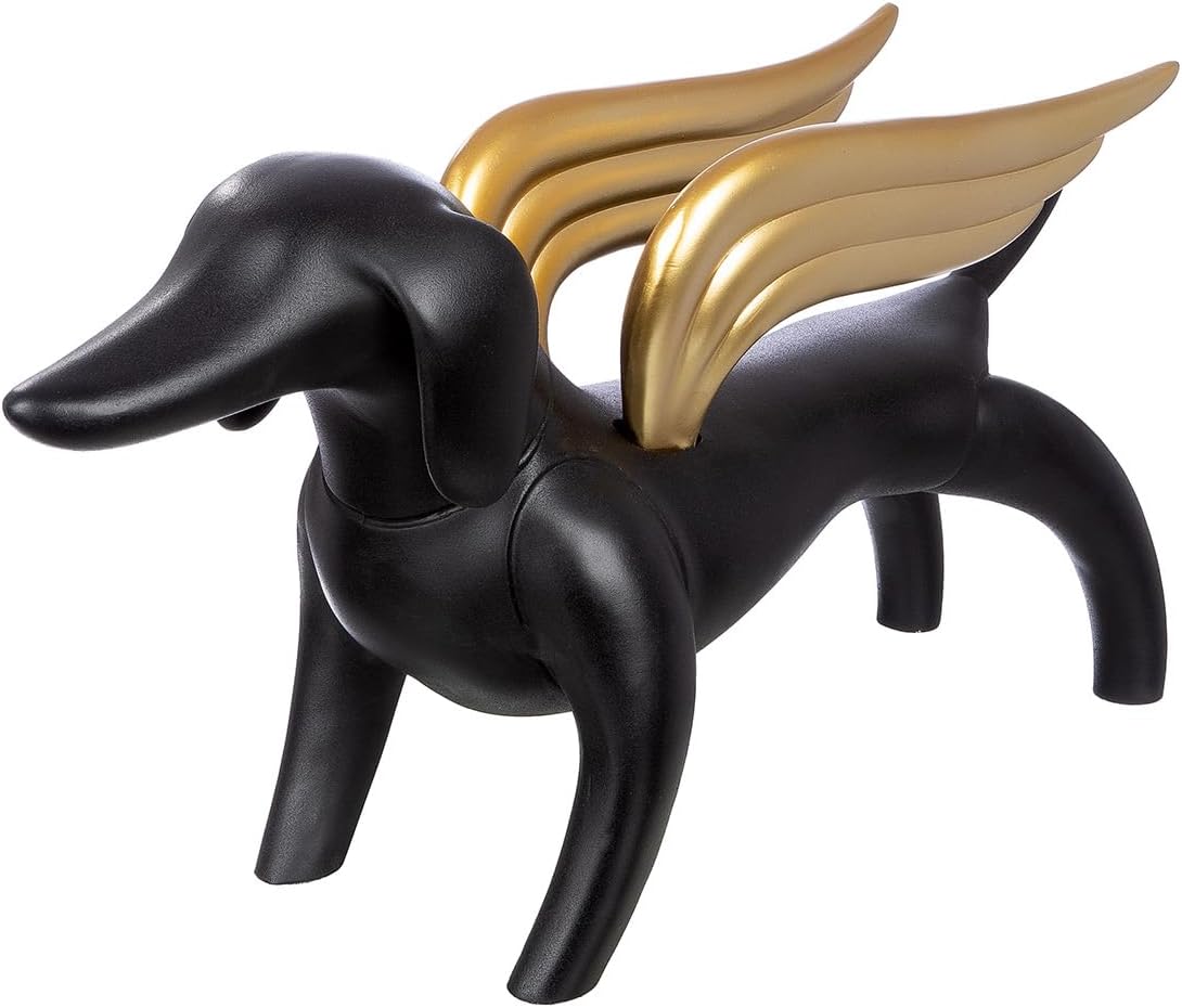 Casablanca Statuetta Flying Tasso - Resina Nera 56cm - immagine 1