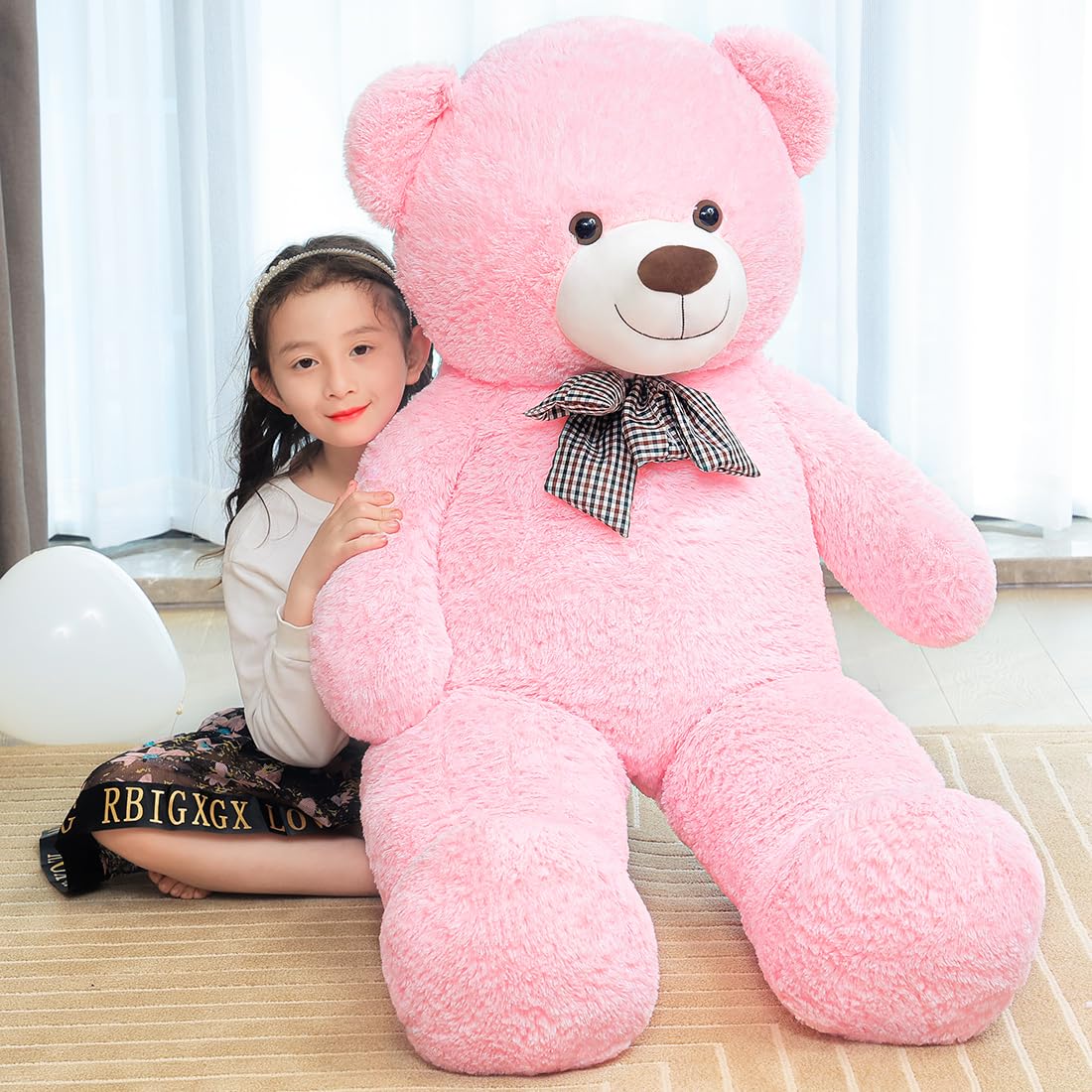 SNOWOLF Orsacchiotto Gigante di Peluche 145 cm, Rosa