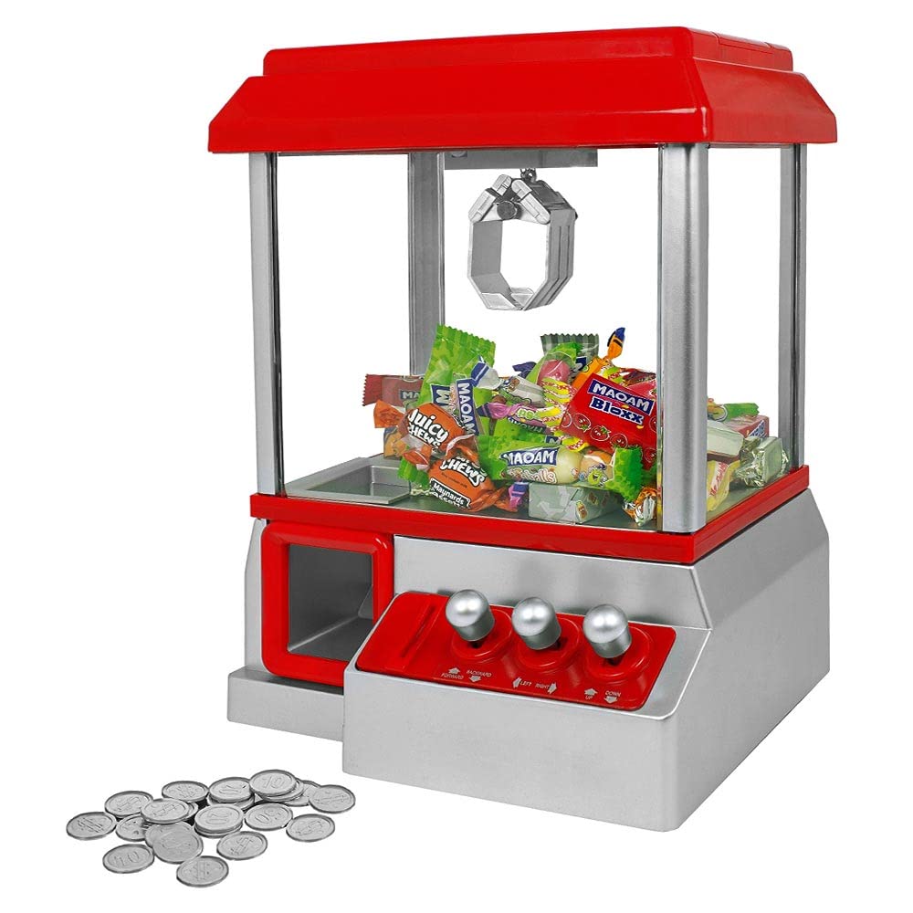 Mikamax Candy Grabber - Macchina Artiglio Arcade, Rosso