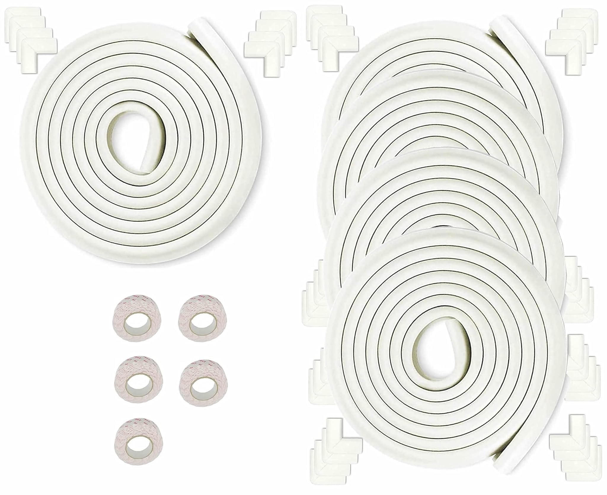 Kit Protezione Spigoli e Angolari L-Forma 25M + 40 Angolari