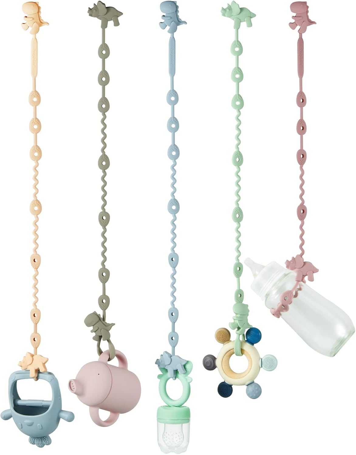 Pandaear Cinghie per Giocattoli in Silicone (5pz) - immagine 1