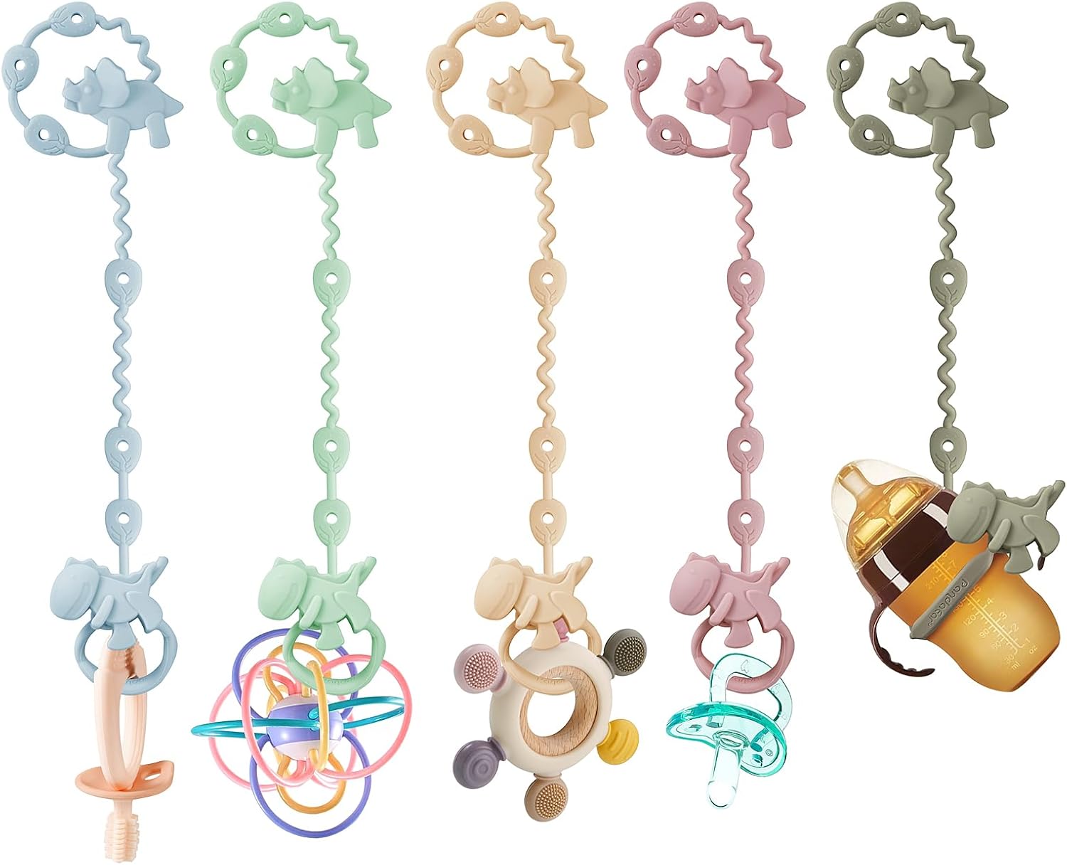 Pandaear Cinghie per Giocattoli in Silicone (5pz) - immagine 3