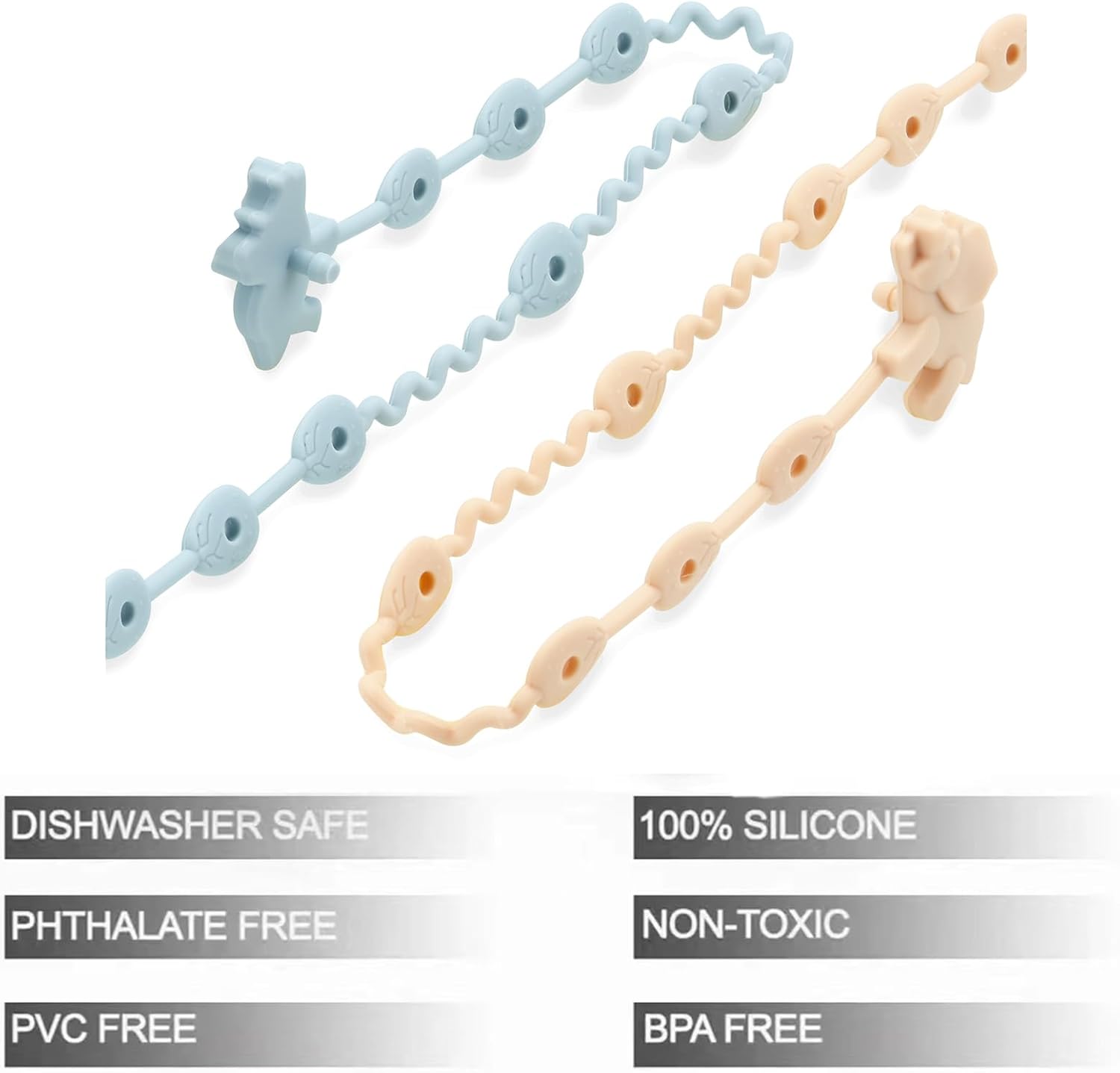 Pandaear Cinghie per Giocattoli in Silicone (5pz) - immagine 4