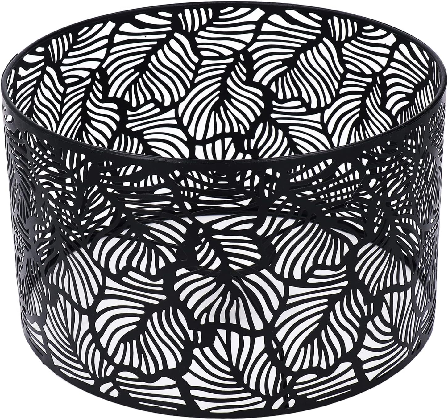 Oumefar Paralume Moderno per Lampadine E14 E27, Nero - immagine 1