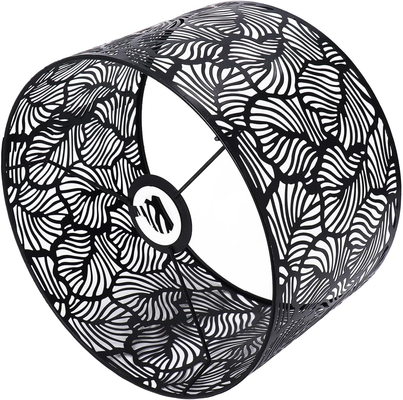 Oumefar Paralume Moderno per Lampadine E14 E27, Nero - immagine 7