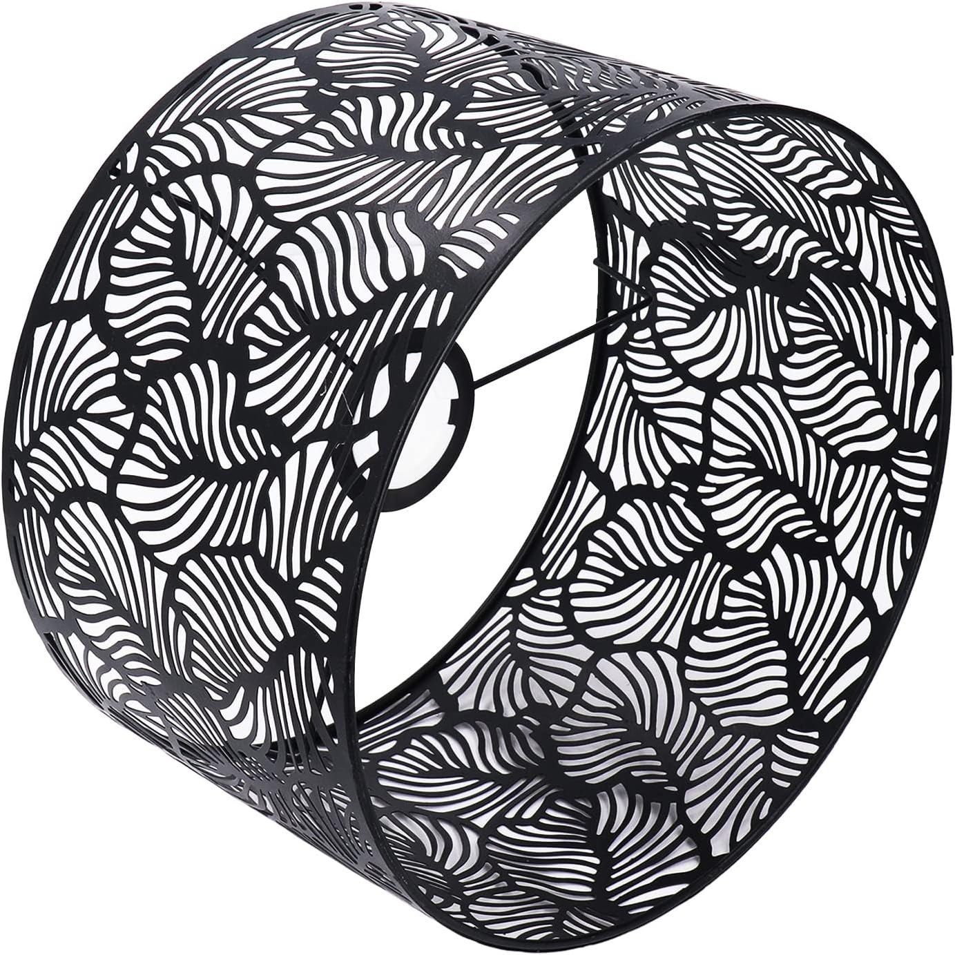 Oumefar Paralume Moderno per Lampadine E14 E27, Nero - immagine 8