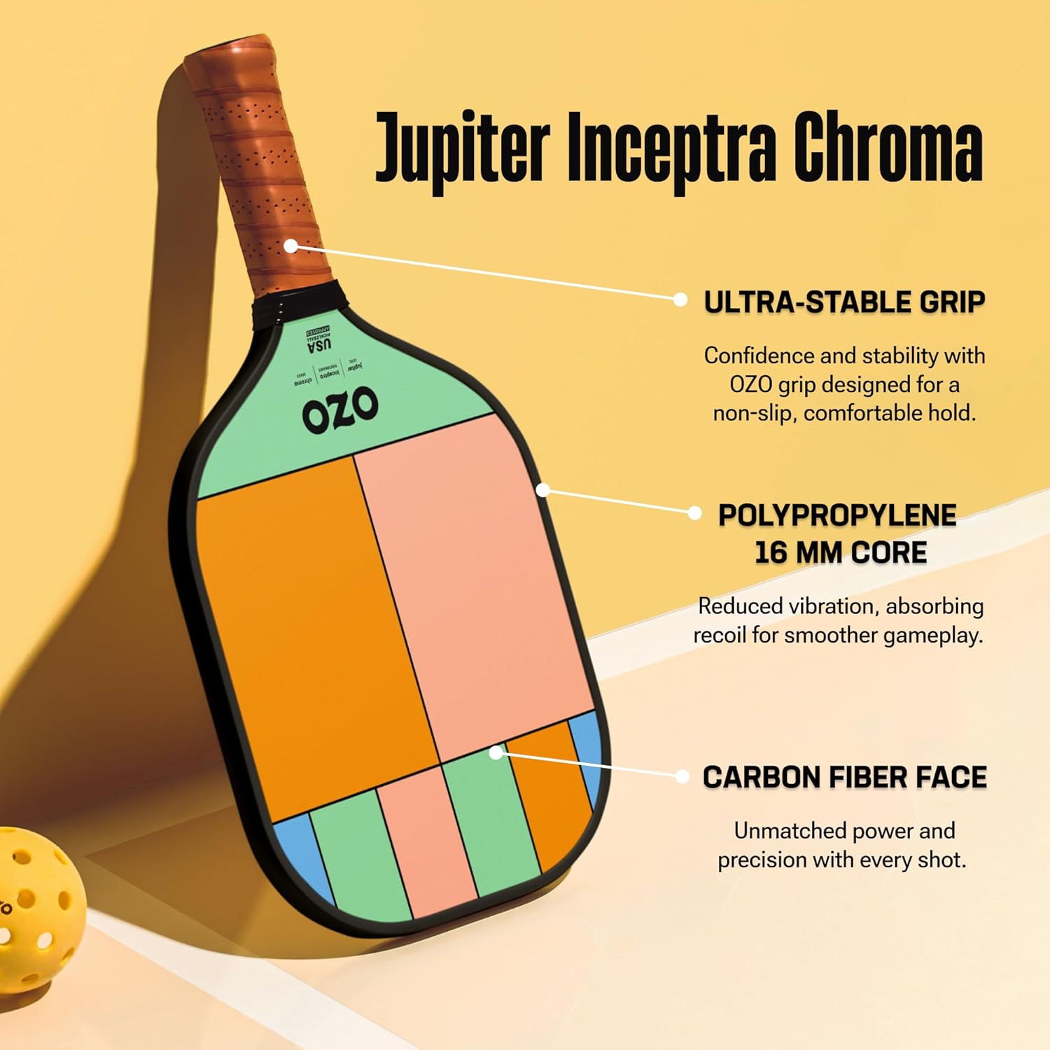 OZO Pickleball Racchette per Giocatori di Livello Intermedio - immagine 2