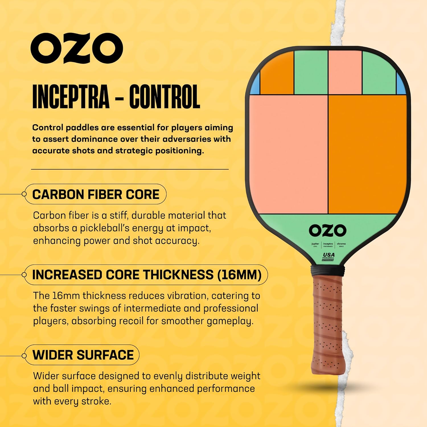 OZO Pickleball Racchette per Giocatori di Livello Intermedio - immagine 4