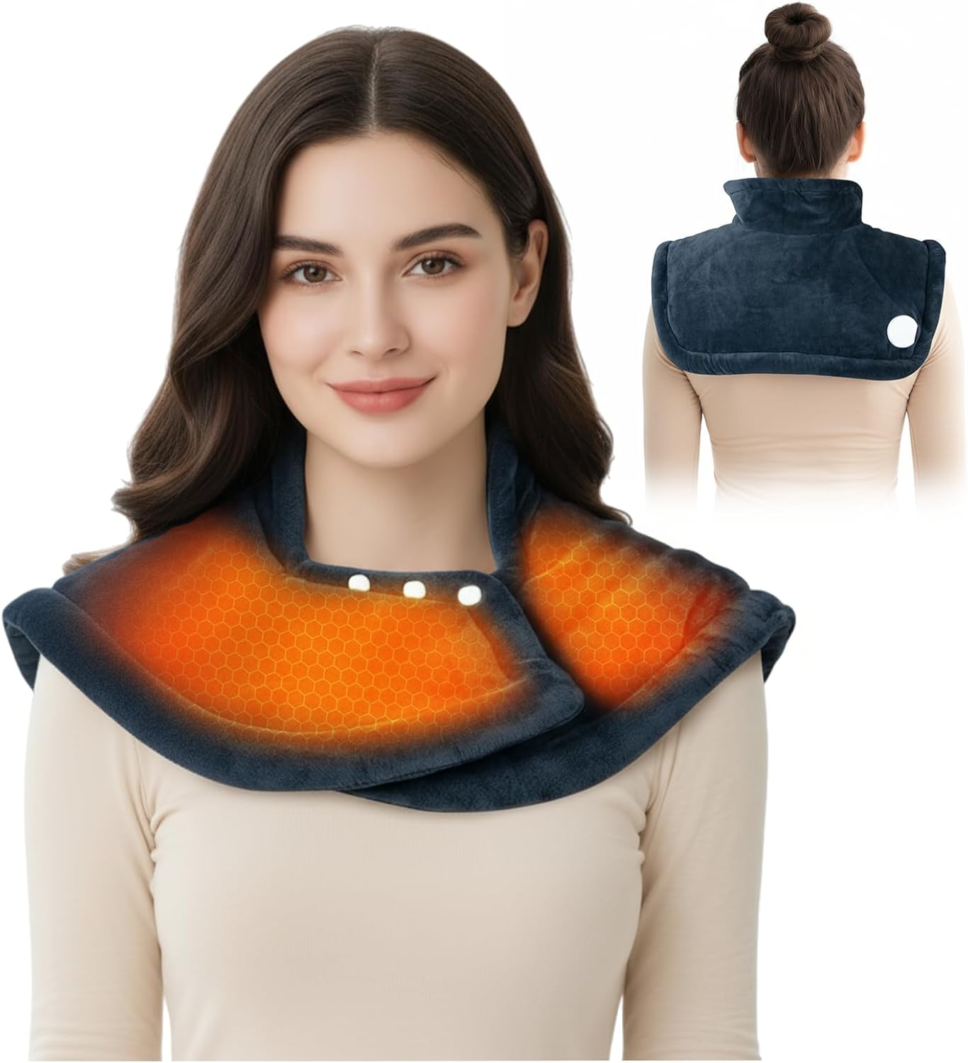 Ninonly Cuscino Termico Cervicale Elettrico 50x56cm - immagine 1