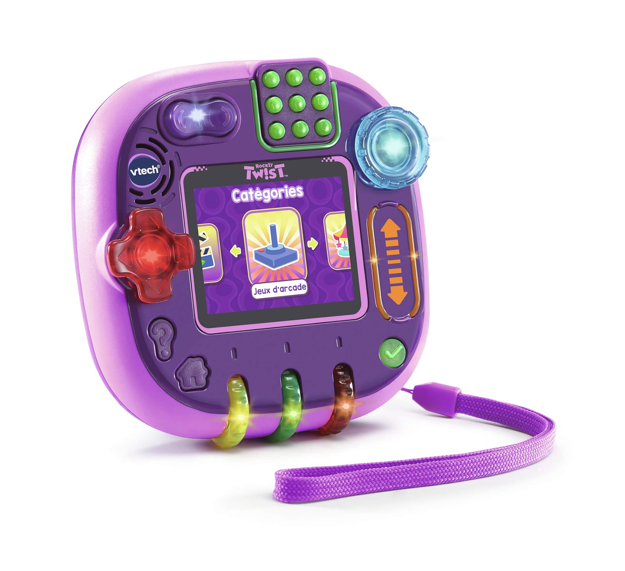 VTech 8-Rose TRANSLUCIDE Rockit Twist-Console per Giochi educativi, Colore Rosa, 80-606065