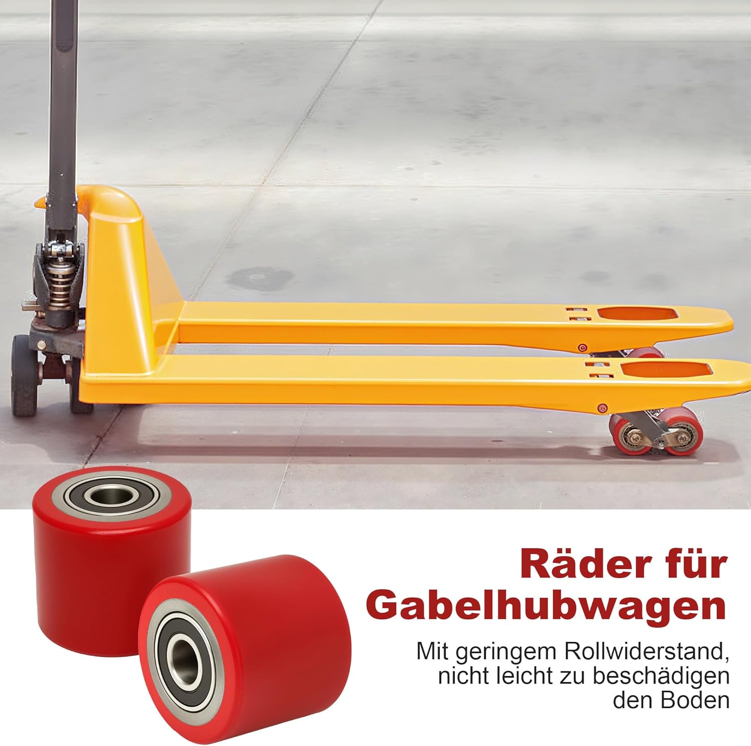 Ruote per Carrello Sollevatore 80x70mm (4 Pezzi) - immagine 7