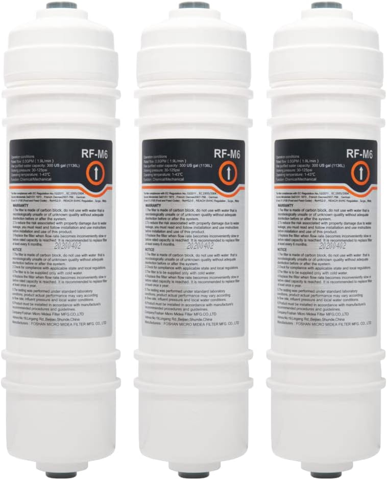 RF-M6 Filtro Acqua Esterno per Frigo (3x) - immagine 1