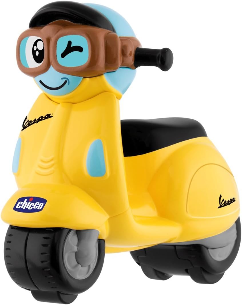 Chicco Vespa Mini auto da corsa Turbo Touch, giallo - immagine 1