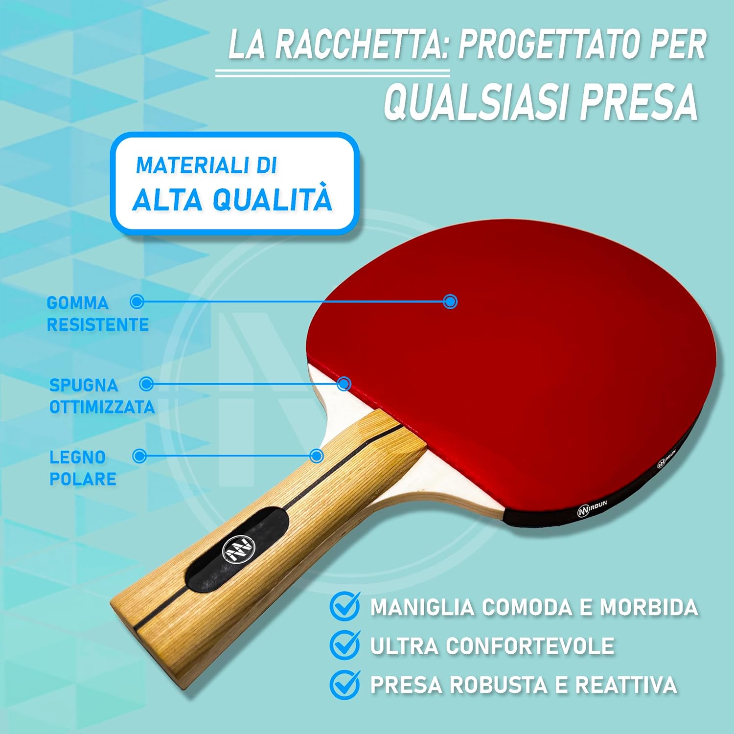 Set Ping Pong con Rete Estensibile e Pale Professionali - immagine 5