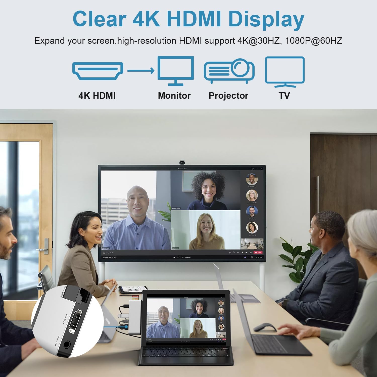 Surface Pro Hub USB con 4K HDMI e USB-C - immagine 3