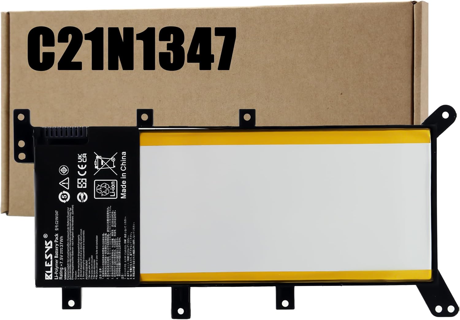 Blesys C21N1347 Batteria 7.6V per ASUS X555, F555, A555 - immagine 1