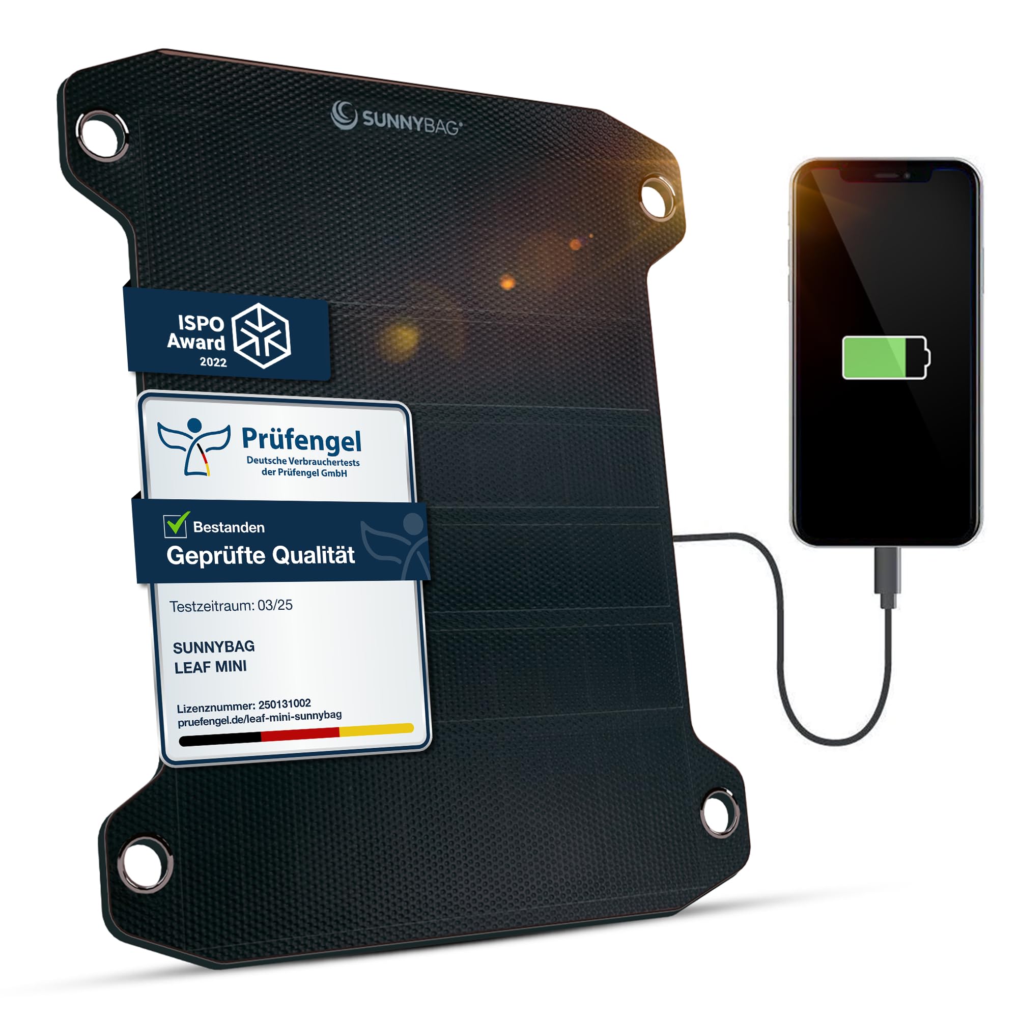 Sunnybag LEAF PRO - Pannello Solare Flessibile 7,5 Watt