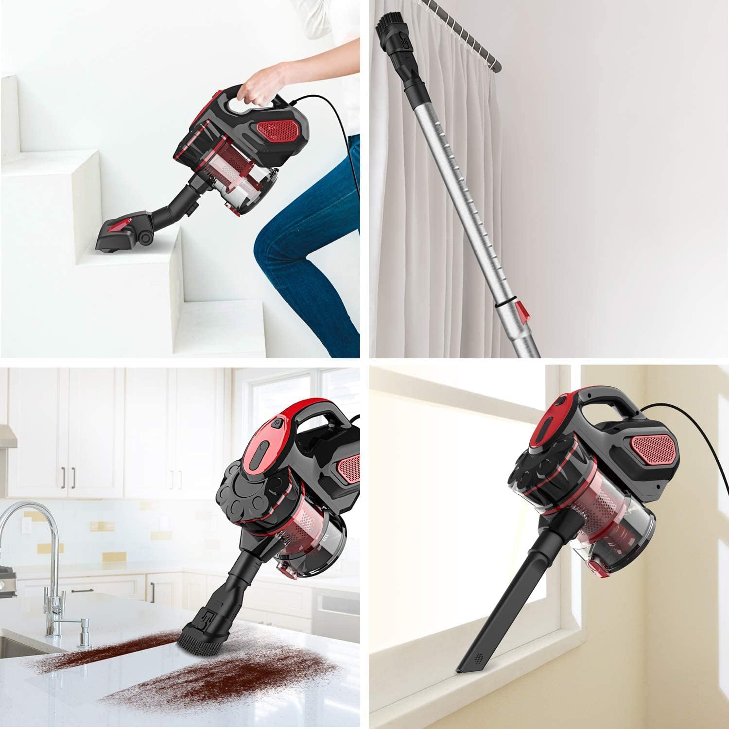 Aspirapolvere con Filo Portatile 600W 20kPA - immagine 8