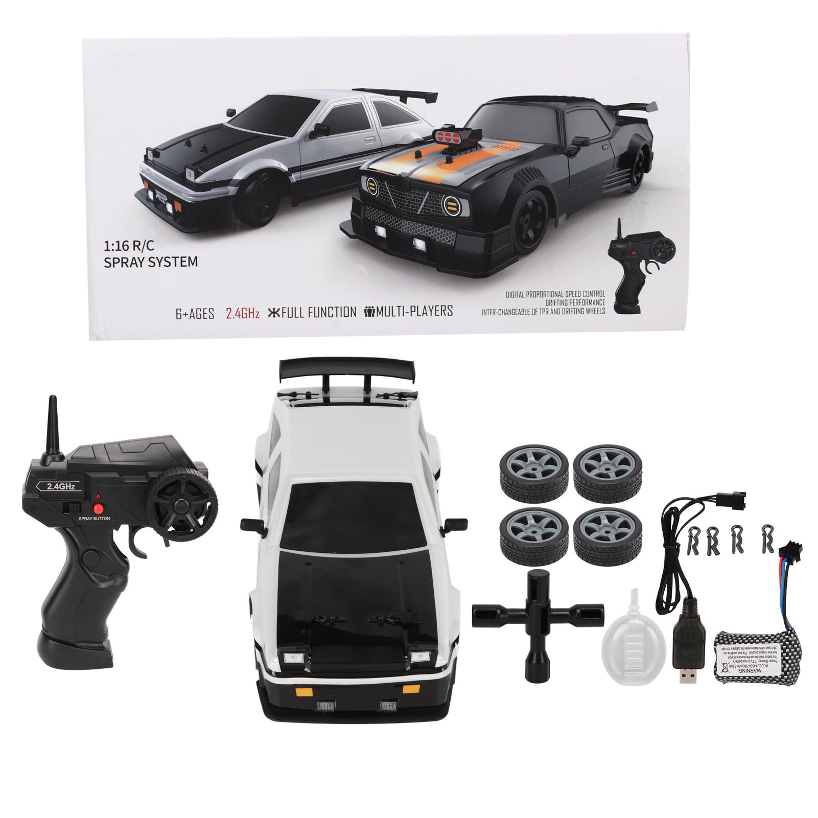 BuyWeek RC Drift Car 4 Ruote 1/16 2,4 GHz