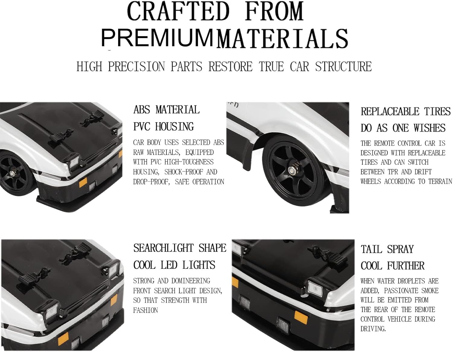 BuyWeek RC Drift Car 4 Ruote 1/16 2,4 GHz - immagine 6