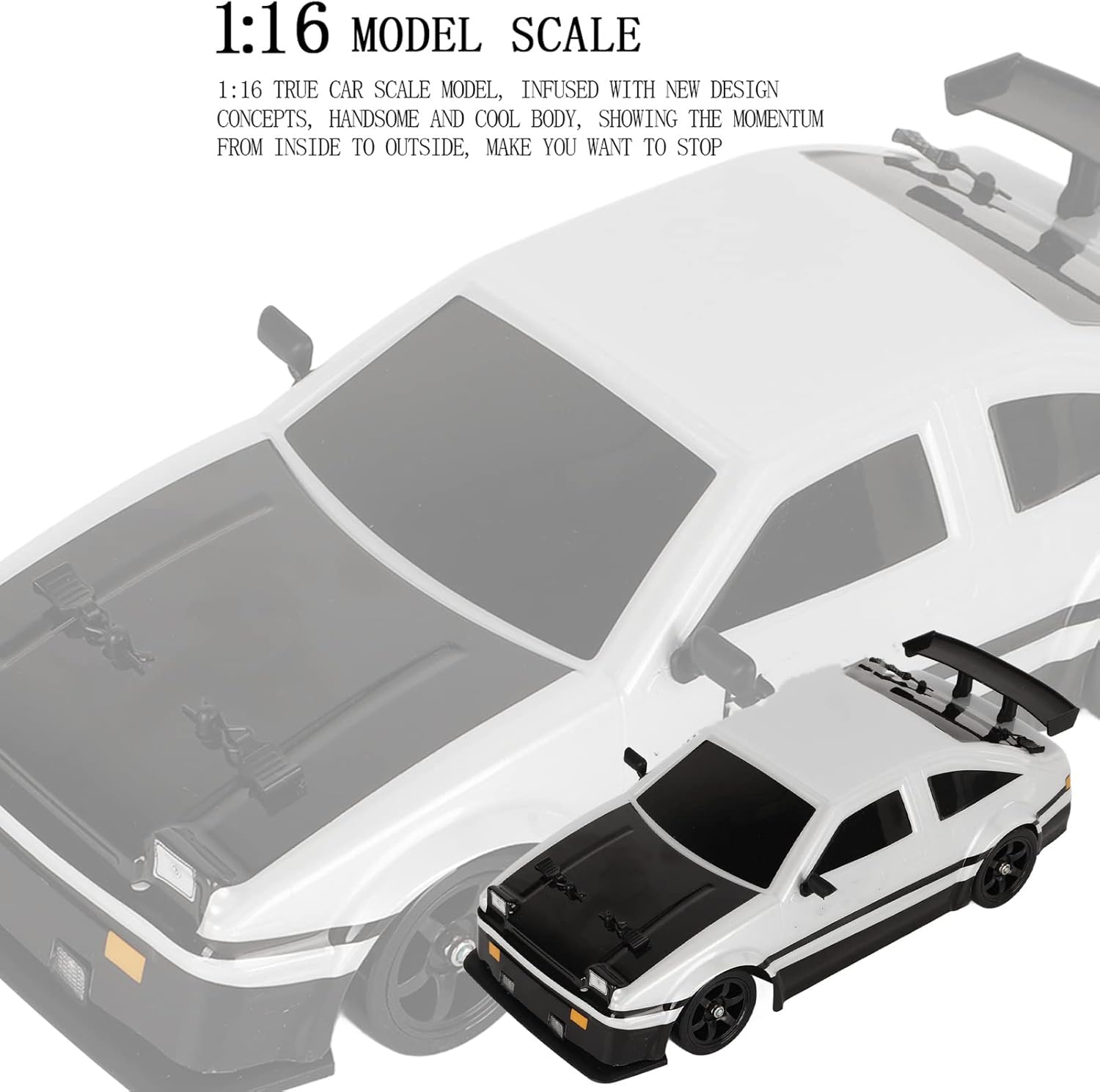 BuyWeek RC Drift Car 4 Ruote 1/16 2,4 GHz - immagine 7