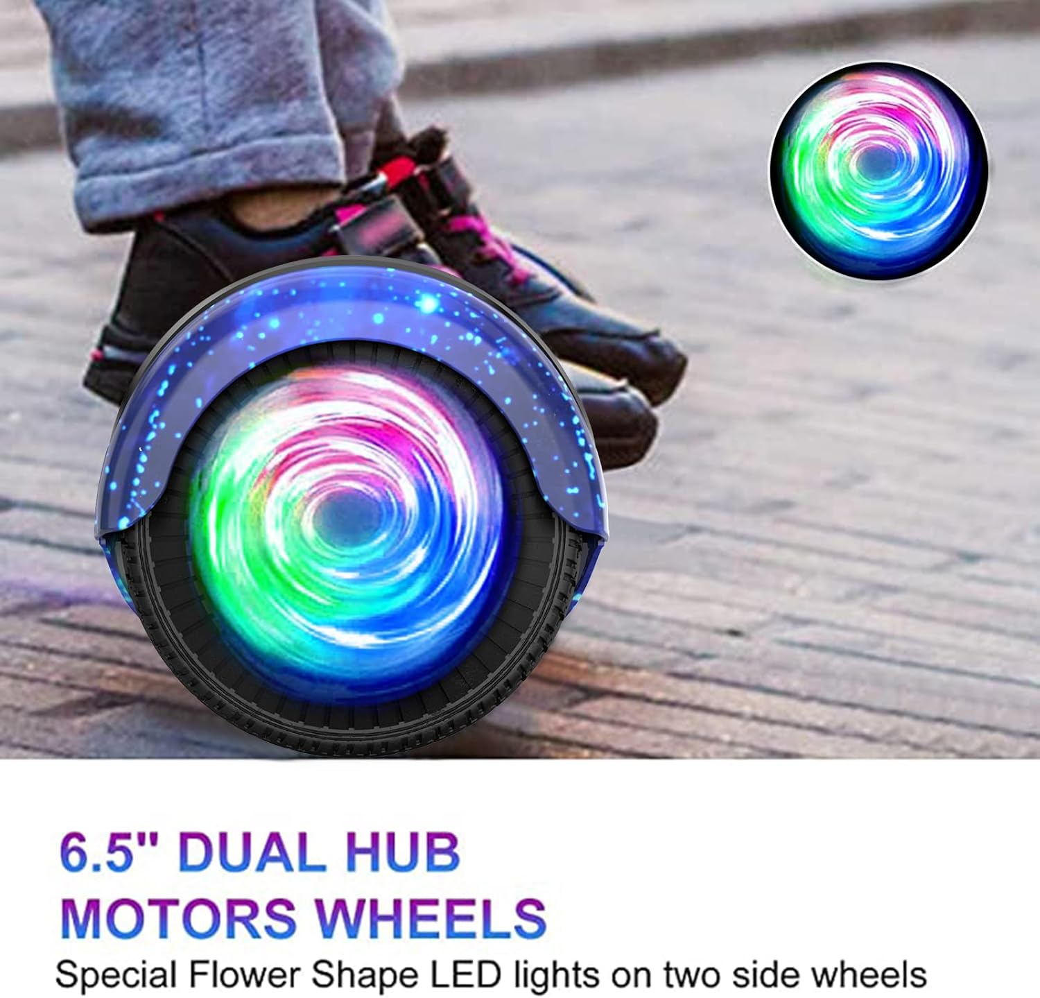 Sisigad Hoverboard Elettrico con Bluetooth 6.5" - immagine 5