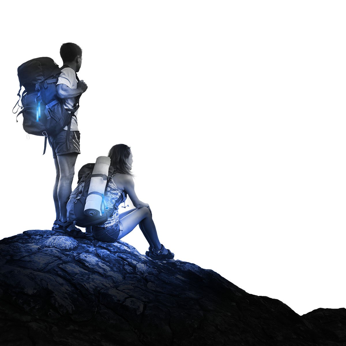 Cyalume Bastoncini Luminosi Blu 15 cm (10 pezzi) - immagine 3