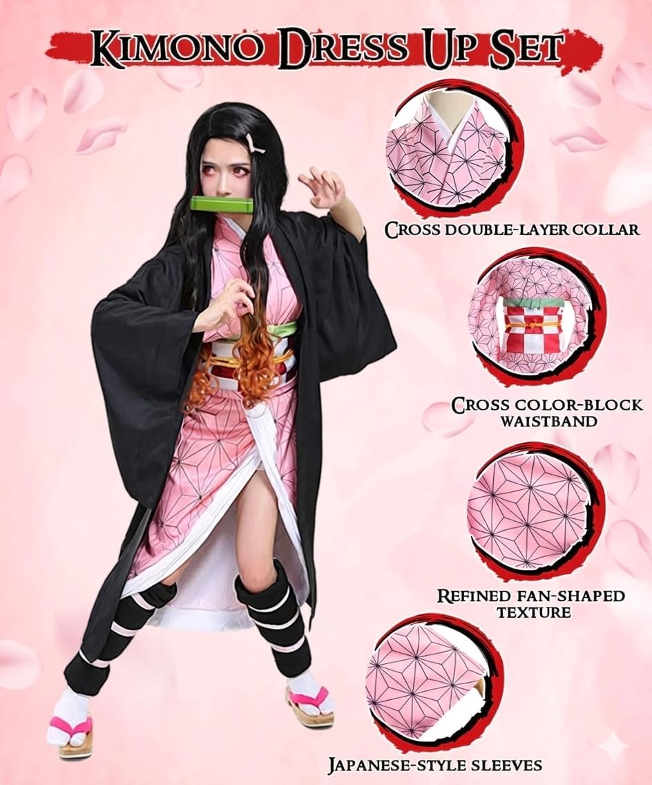 Costume Nezuko Tanjirou per Carnevale e Halloween - immagine 2