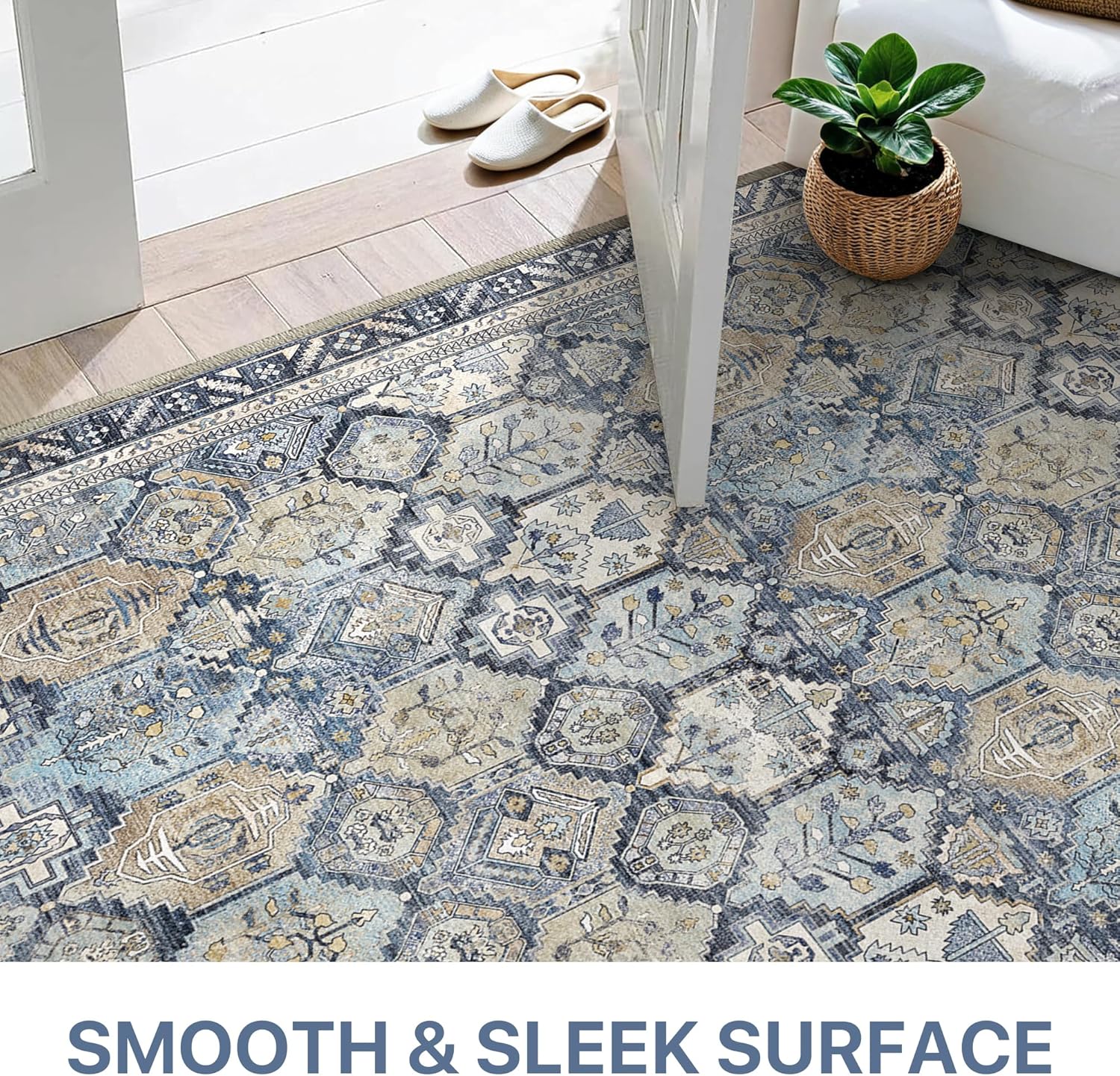 Beimo Tappeto Salotto Vintage Persiano Blu Navy 200x290cm - immagine 3