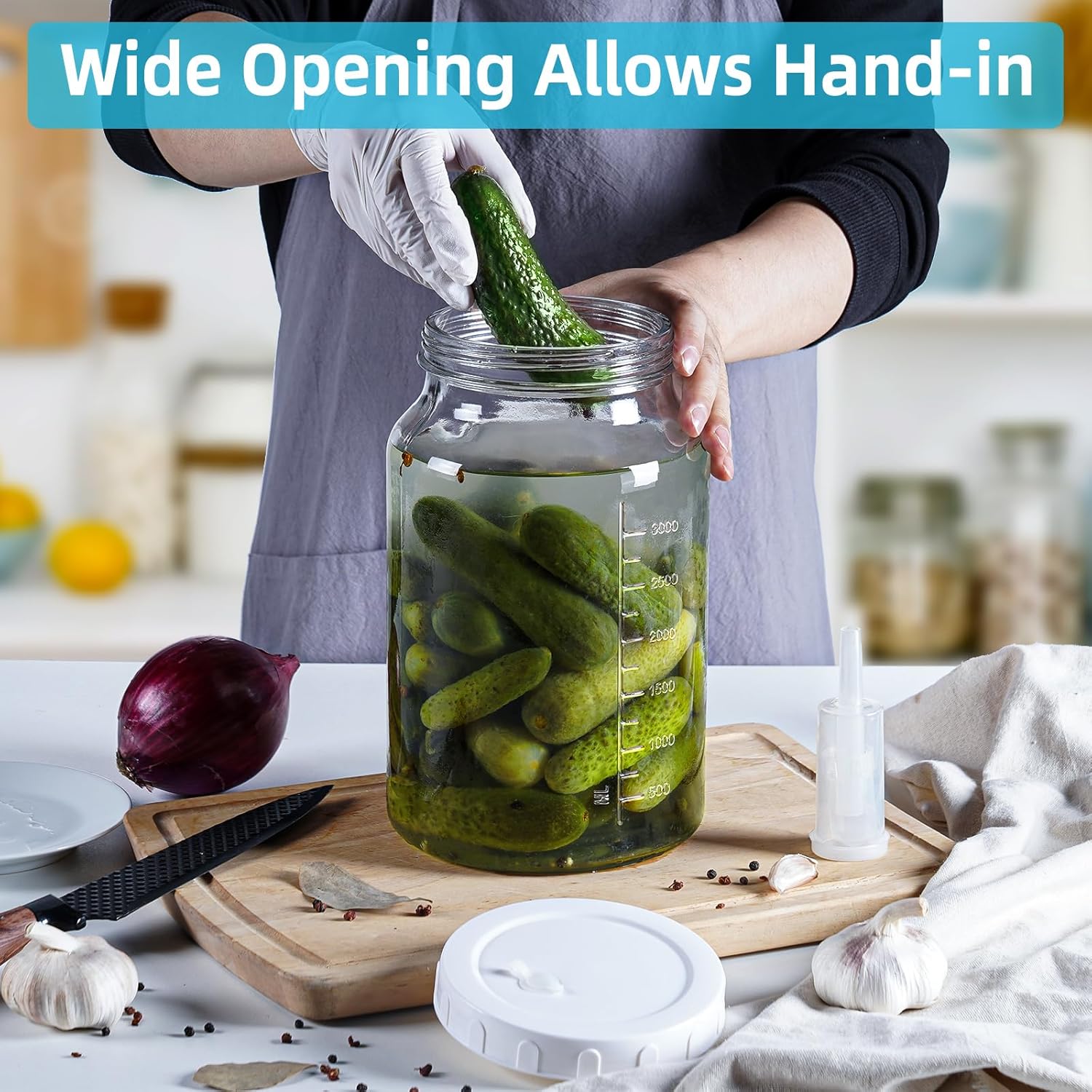 Confezione da 2 Barattoli per Fermentazione 4L - immagine 2