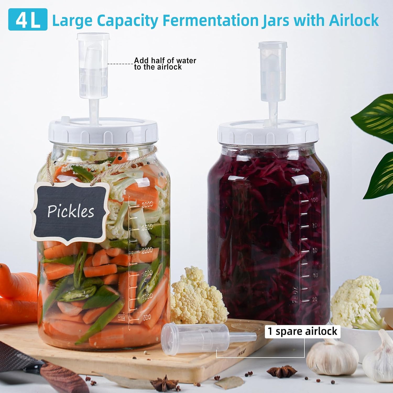 Confezione da 2 Barattoli per Fermentazione 4L - immagine 3