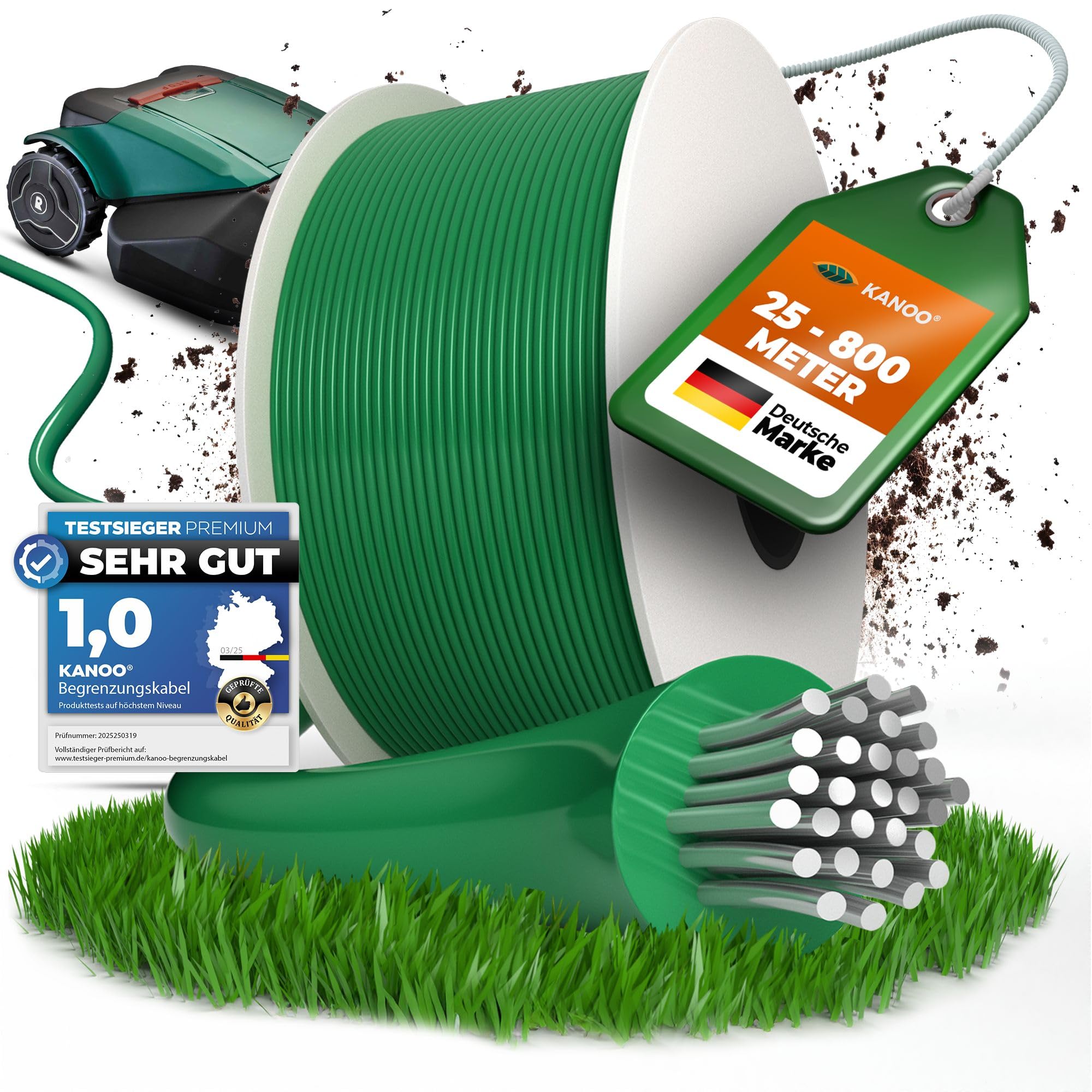 Kanoo Cavo di limitazione per robot tosaerba 800 m