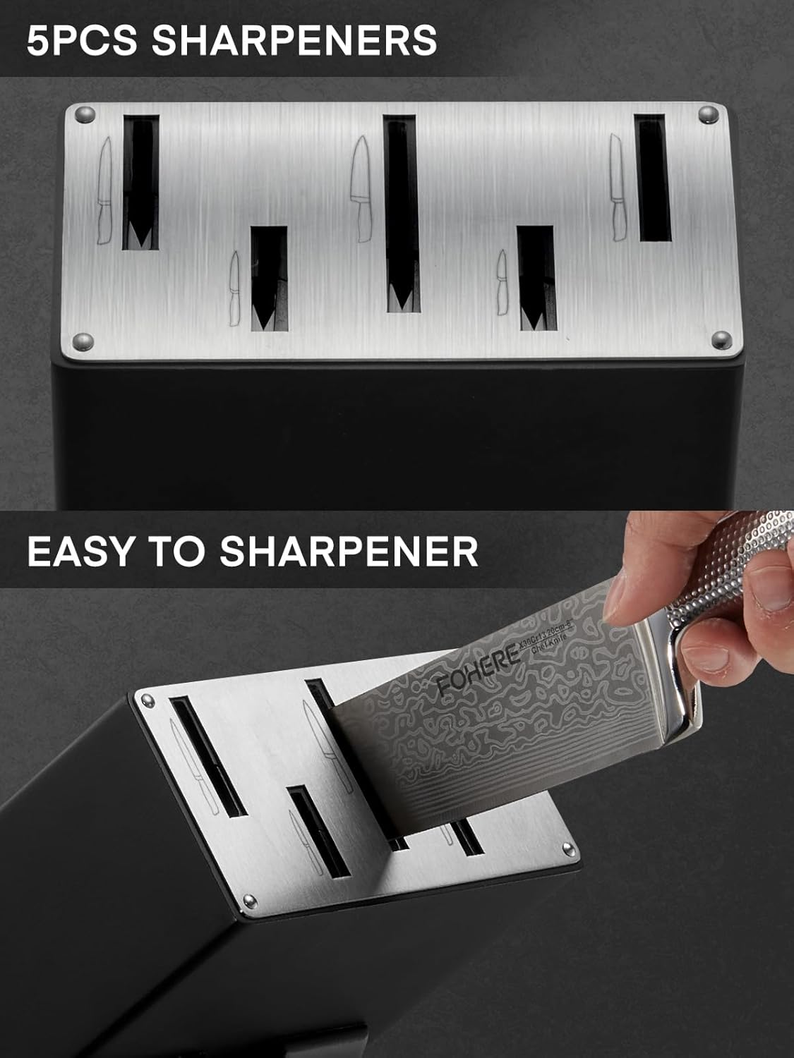 Fohere Set Coltelli da Cucina Professionale 7 Pezzi - immagine 3