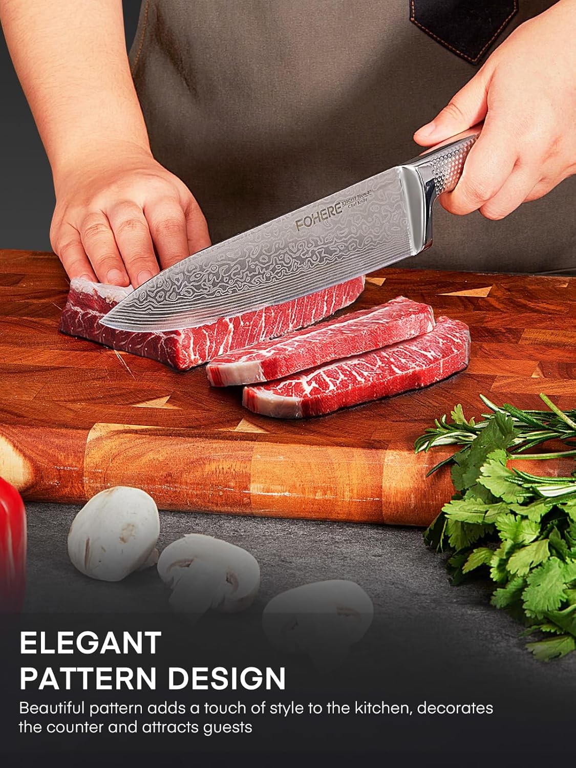 Fohere Set Coltelli da Cucina Professionale 7 Pezzi - immagine 4