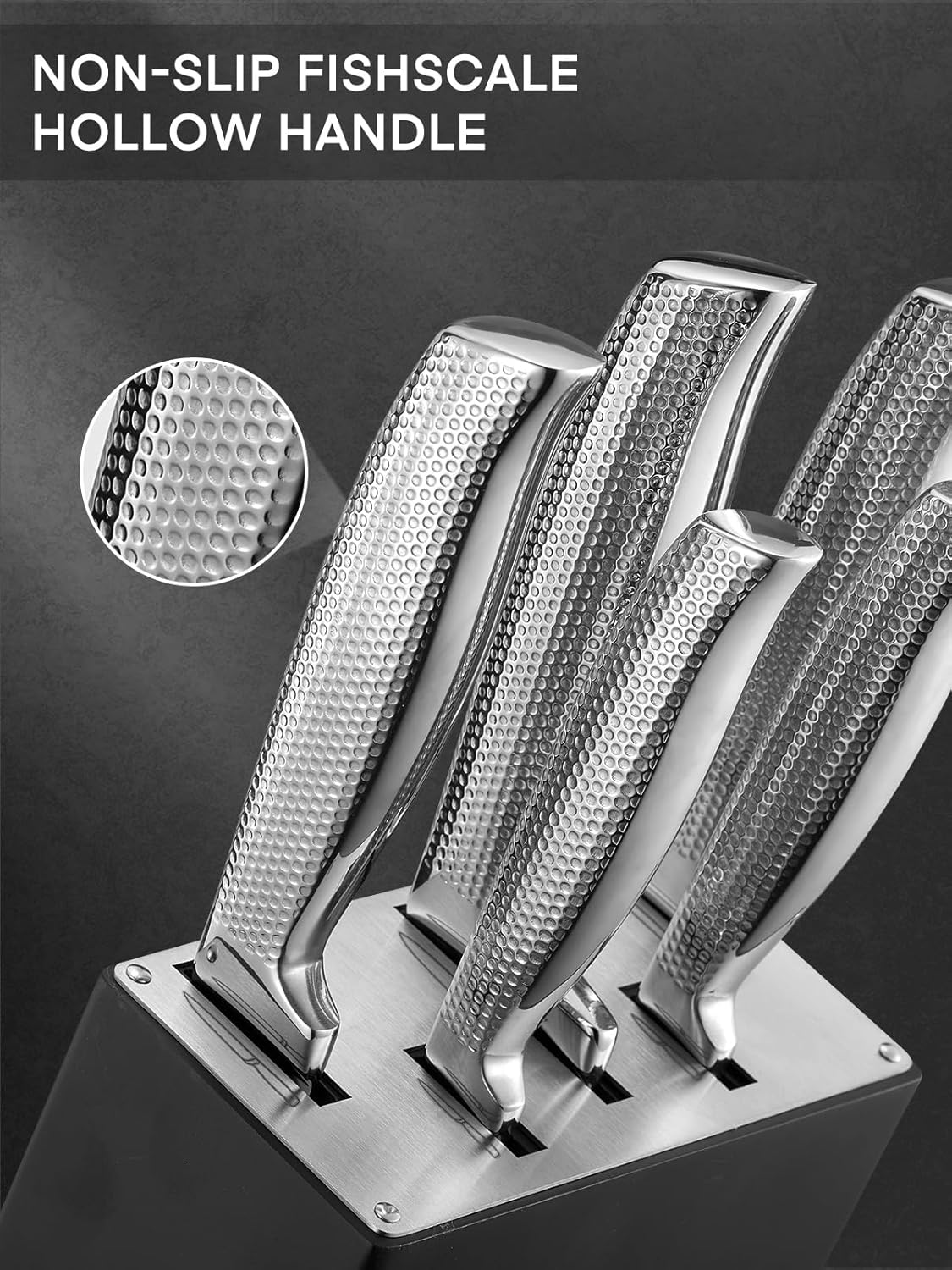 Fohere Set Coltelli da Cucina Professionale 7 Pezzi - immagine 5