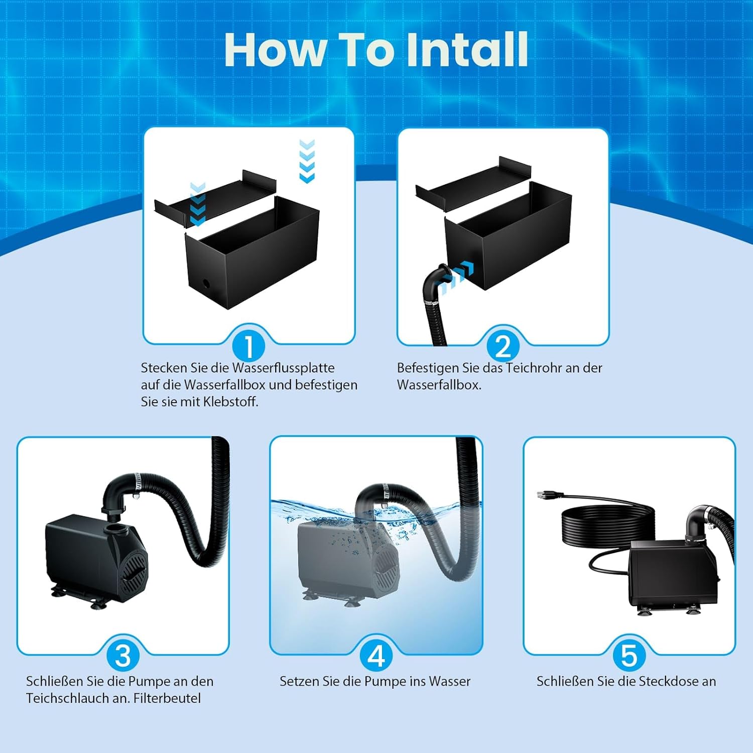 Biling Cascata per Laghetto da Giardino 20cm - immagine 4