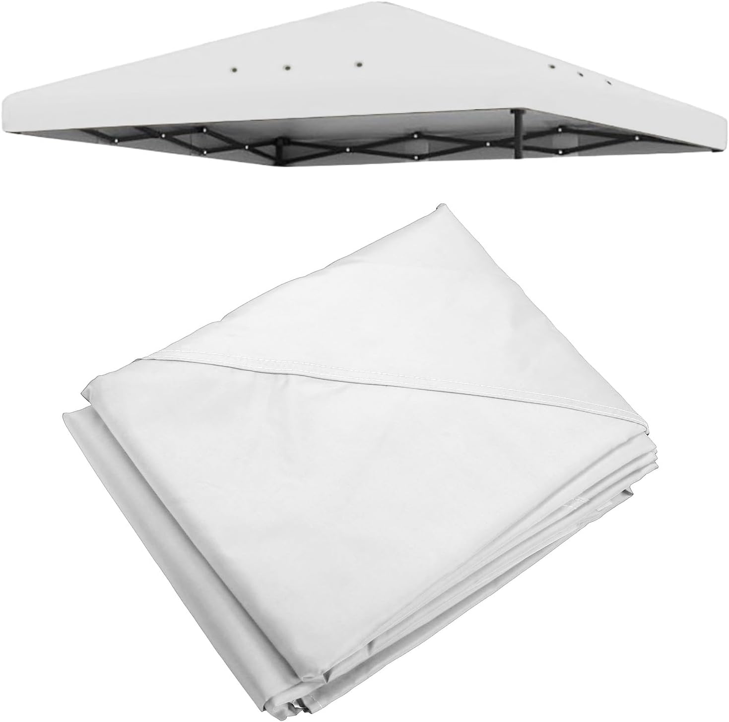 Copertura di Ricambio 10x10 per Gazebo, Argento